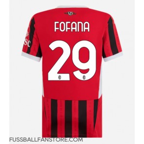 AC Milan Youssouf Fofana #29 Replik Heimtrikot Damen 2024-25 Kurzarm